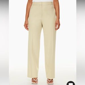 Aritzia Babaton Agency Pant Size 0 Cream City Wool